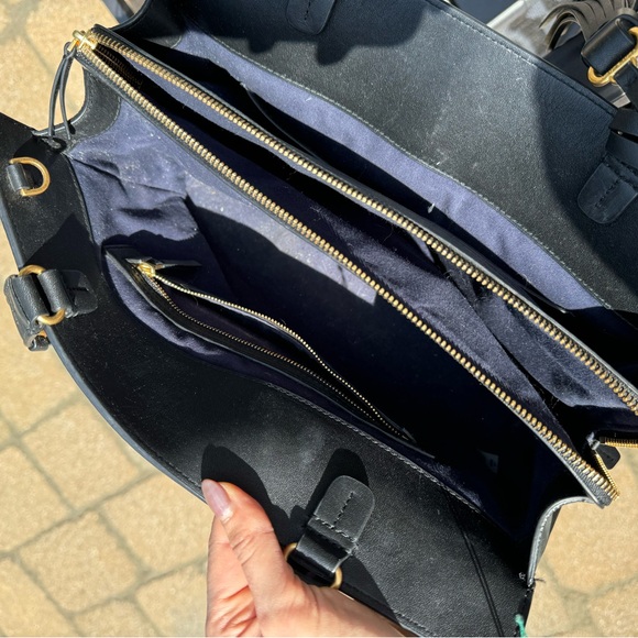 Tory Burch black braided strap work tote - Picture 7 of 10